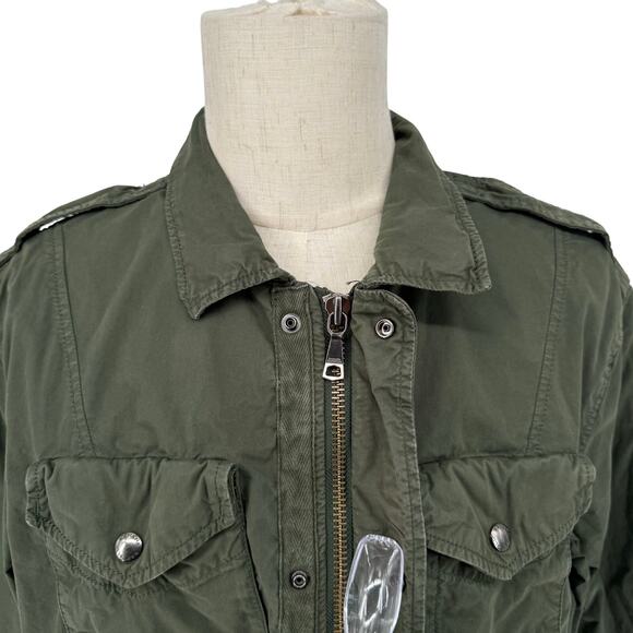 Banana Republic Olive Green Utility Cargo Jacket Men's XL Casual Safari - Picture 4 of 9